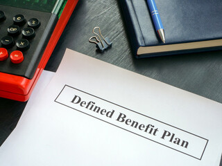 Papers with defined benefit plan and calculator.