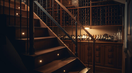 under stair wine storage unit.