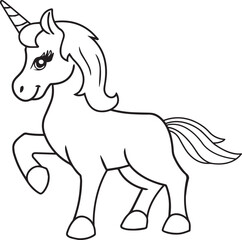 Unicorn line art