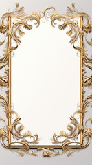 luxury wedding invitation empty frame