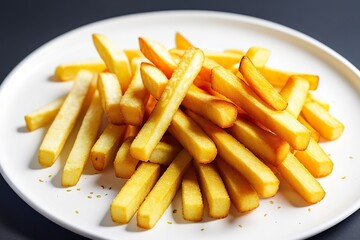 french fries in a white bowl