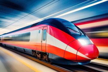 Naklejka premium train in motion