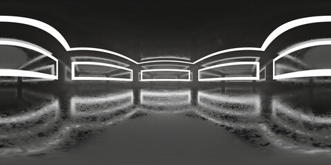 3D Illustration; Computer-generated imagery;  CGI modeling; HDRI; 360º view panoramic; lighting room interior studio Light Reflectors
