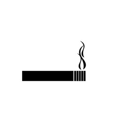 burning cigarette on black background