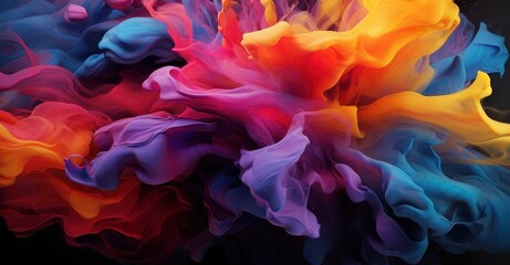 Dynamic pigmented waves and swirling tints.