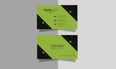 Simple Professional Business card design for personal and company identity.