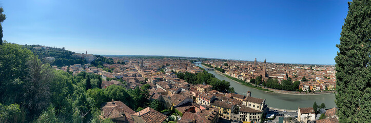 Stunning view of Verona, an italian city