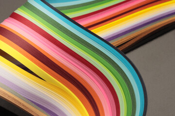 Color strip wave paper. Abstract texture background.