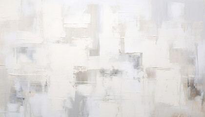 Abstract white oil paint brushstrokes texture pattern contemporary painting wallpaper background