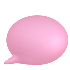 pink speech bubble