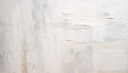 Abstract white oil paint brushstrokes texture pattern contemporary painting wallpaper background