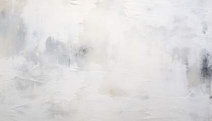 Abstract white oil paint brushstrokes texture pattern contemporary painting wallpaper background
