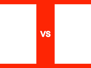正方形VSフレーム大：赤（枠内透過）