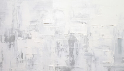 Abstract white oil paint brushstrokes texture pattern contemporary painting wallpaper background