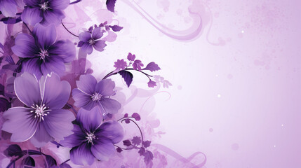 abstract purple floral background