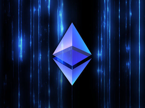 ethereum mining crypto network blockchain 3d illustration concept
