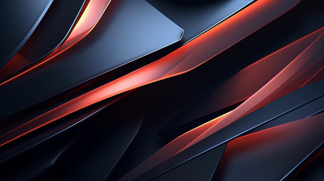 Red black abstract background, smooth shapes, agressive design, modern background © Kùmo