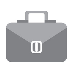 Businessman leather briefcase. Everyday business items cartoon illustration. Businessman concept. Colored flat vector isolated on white background