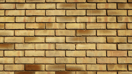 Patterned grunge brick wall texture background yellow