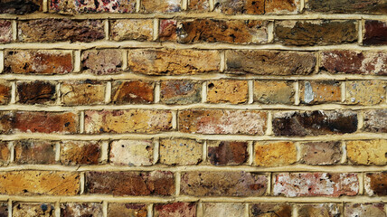 Patterned grunge brick wall texture background
