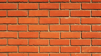 Red brick wall clean background pattern