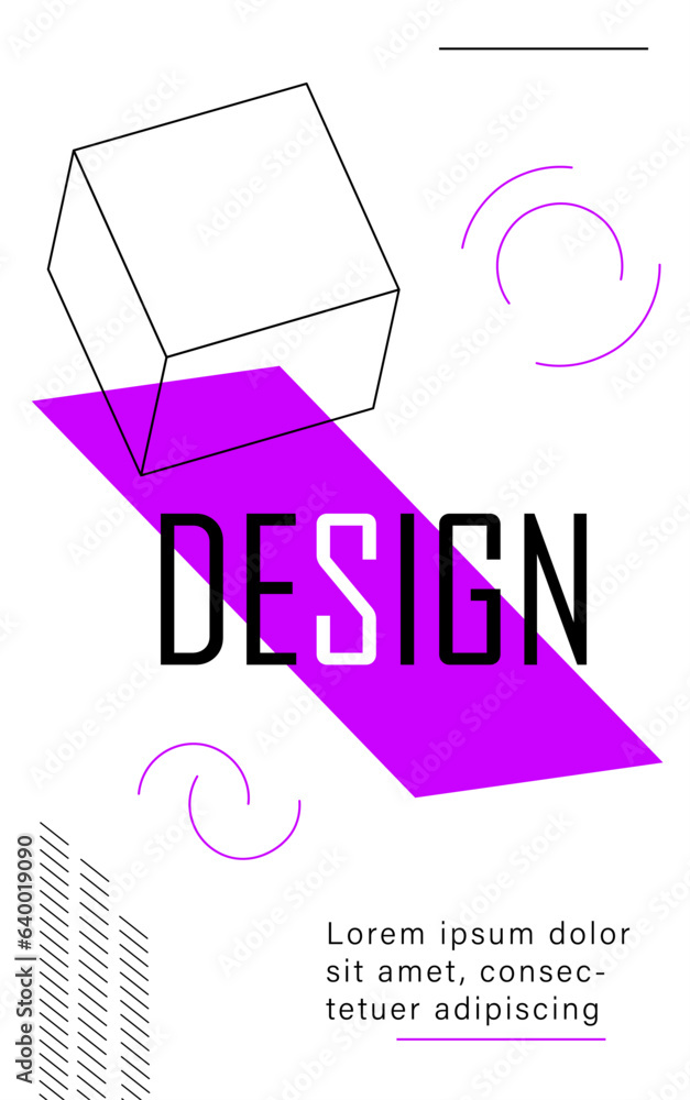 Canvas Prints abstract geometric minimalistic banner. minimalist creativity and art. flyer and leaflet template. p