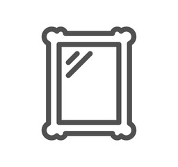Rest room related icon outline and linear vector.