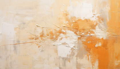 Abstract pale orange oil paint brushstrokes texture pattern painting wallpaper background