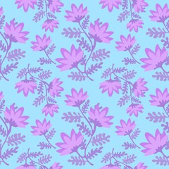 Floral summer seamless flower pattern for fabrics and linens and wrapping paper and kids clothes print and fashion