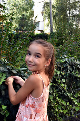 little girl in the park