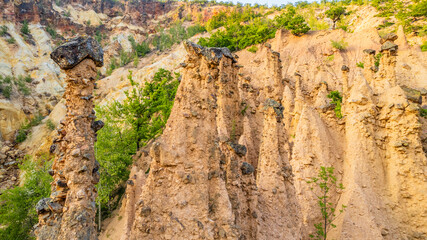 Davolja Varos, Devil's mountains unusual erosion rock formation towers, Radan mountain, Kursumlija,...