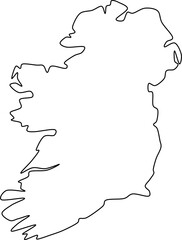 ireland map, ireland vector, ireland outline, ireland