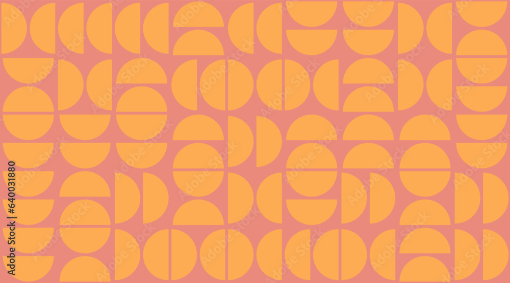 Poster geometry minimalistic bauhaus pattern. vector abstract contemporary multicolored trendy texture