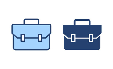 Briefcase icon vector. suitcase sign and symbol. luggage symbol.