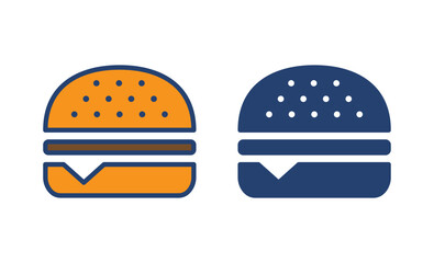 Burger icon vector. burger sign and symbol. hamburger