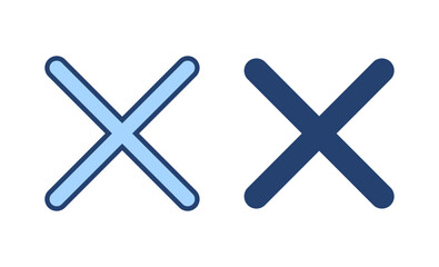 Obraz premium Close icon vector. Delete sign and symbol. cross sign