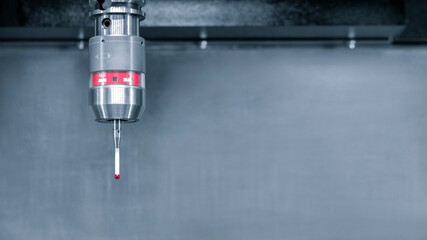 Quality control on milling CNC machine, coordinate measuring machine, Quality control machine