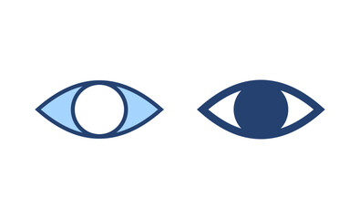 Eye icon vector. Eye sign and symbol. Look and Vision icon.