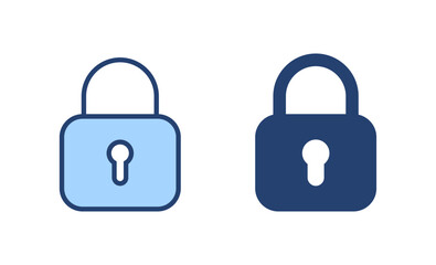 Lock icon vector. Padlock sign and symbol. Encryption icon. Security symbol