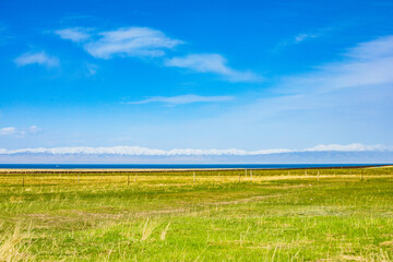 Obraz premium Hainan Tibetan Autonomous Prefecture, Qinghai Province-Qinghai Lake Scenery