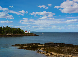 Curtis Island Lighthouse on a Beautiful Day.