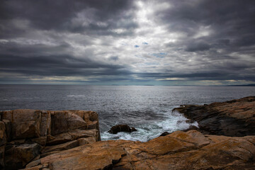 Cloudy Day at Schoodic Point