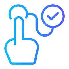 Obraz premium access gradient icon