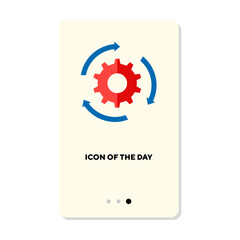 Working flat vector icon. Business communication isolated vector. Work and process concept. Vector illustration symbol elements for web design and apps