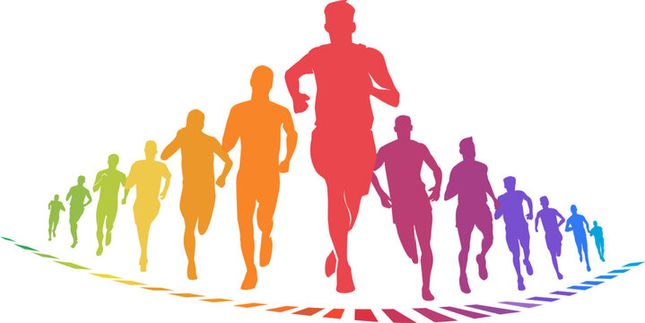 Great elegant colorful vector editable marathon poster background design for your marathon championship event