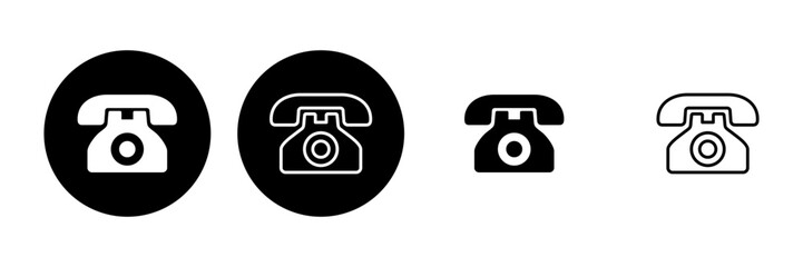 Telephone icon set. phone icon vector.