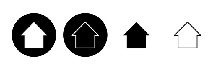 House icon set. Home icon vector