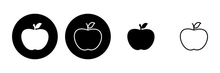 Apple icon set. Apple vector icon. apple symbols for your web design.