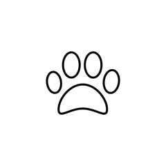 Paw icon vector,Pet supplies symbol, liner icon illustration on white background..eps