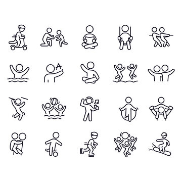 Children icons vector design